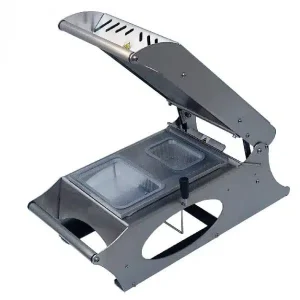 Operculeuse à barquettes en inox AISI 304 modèle OP INOX 200