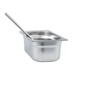Bac gastronorme pour râteau en inox AISI 304, 3.2 litres