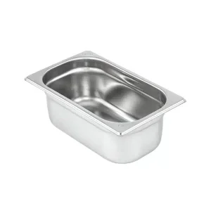 Bac gastronorme GN1/4 en inox AISI 304, 4.9 litres