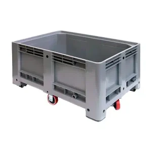 Bac à glace monobloc roulant polyéthylène 350 L L 1200 x P 800 x H 580 mm