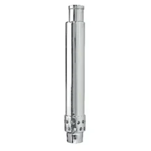 Tube surverse en laiton chromé pour crépine ø 40 mm et pour cuve H-300 mm longueur 280 mm