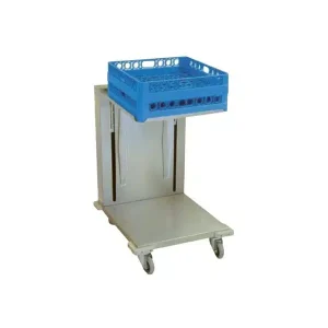 Chariot à niveaux constant pour casiers vaisselle en inox