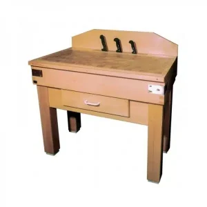 Billot monté complet tout bois réversible longueur 1000 mm