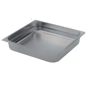 Bac inox cuisine gastronorme GN2/1 perforé inox aisi 304