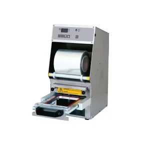 Operculeuses à barquettes semiautomatiques avec tiroir coulissant modèle OP MA 150 3