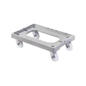 Socle roulant ABS gris pour manne à pain