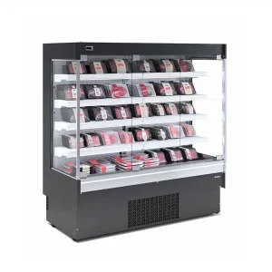 Vitrine murale d&rsquo;exposition réfrigérée modulaire, série EML C