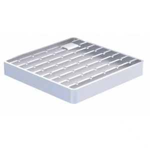 Grille classe M125, a barreaux anti dérapant passivée pour caniveau Modul 20, cadre 250 x 250 mm