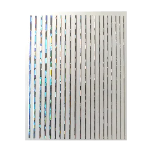 3D Silicone Stickers – Silver Holo