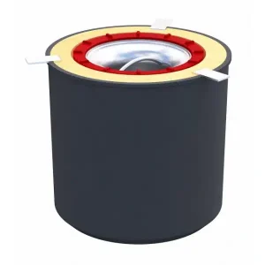 Kit coupe feu isolant thermique avec cloche et support cloche pour siphon 142-110