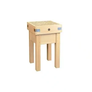 Billot de cuisine monté tout bois non réversible longueur 1200 mm