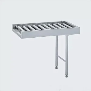 Table à rouleau simple acier inoxydable 4 pieds largeur 600 mm