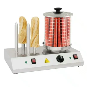 Appareil à hot-dog professionnel électrique 4 plots – La Solution Idéale pour des Hot-Dogs Parfaits