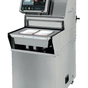 Operculeuse barquette semi-automatique en inox AISI 304 modèle BS 40 MAXI PRO sans matrice