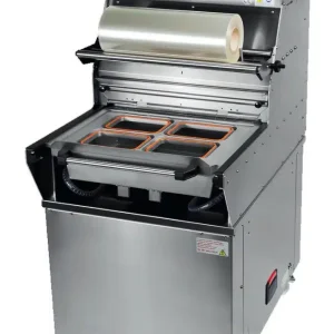 Operculeuse barquette semi-automatique en inox AISI 304 modèle BS 40 Basic sans matrice