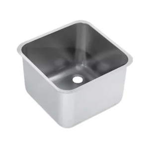 Bac à souder dimension au carré, évacuation à droite, L 500 x P 500 x H 300 mm