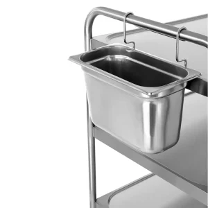 Bac à couverts GN 1/3 crochetable L 325 x l 176 x H 200 mm pour chariot