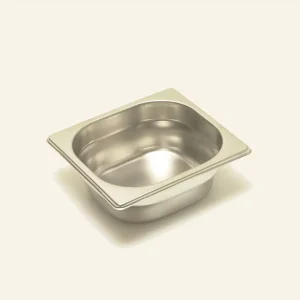 Bac gastronorme acier inox sans anses GN 1/6 176 x 162 mm