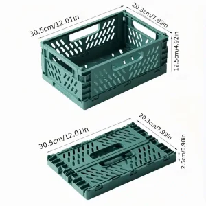 Bac de rangement vert pliable L 305 x P 203 x H 125 mm
