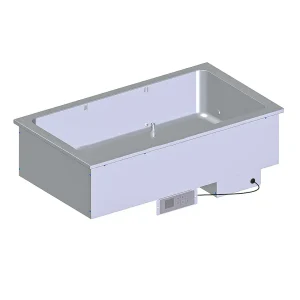 Bain-marie DROP-IN 4 x GN1/1 panneau de commande à distance, sans découpes pour portique en verre