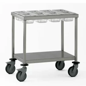 Chariot à épices acier inoxydable largeur 750 mm