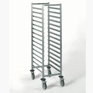 Chariot à glissière gastronorme acier inoxydable H 1490 mm