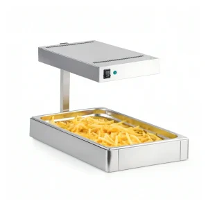Chauffe-frites GN1/1 en inox AISI 310, 500 W – L’Indispensable pour des Frites Croustillantes