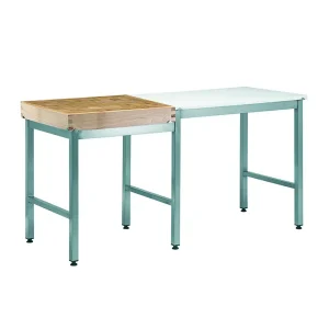 Combiné billot bois pour laboratoire piétement soudé largeur 600 mm