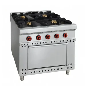 Cuisinière à gaz avec four ligne 800 modèle Minho 4 brûleurs 30.3 Kw – Design et Fiabilité pour Votre Cuisine