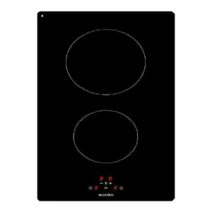 Domino induction encastrable 2 zones 3 000 W – interface tactile (D140mm/1200W + D180mm/1800W)