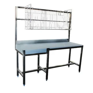 Combiné de boucherie avec panier à barquette billot à gauche P 640 mm