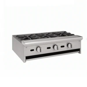 Feux vifs à gaz, 3 feux vifs sur largeur largeur 914 mm – Idéaux pour une Cuisine Professionnelle