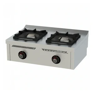 Fourneau à gaz classique 2 feux série 600, à poser – Idéal pour une Cuisine Pratique et Savoureuse