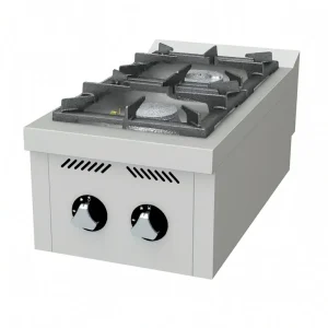 Fourneau à gaz classique 2 feux série 750, à poser – Idéal pour une Cuisine Traditionnelle et Efficace