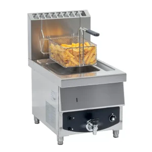 Friteuse à gaz 10 L en acier Inoxydable AISI 304 cuve emboutie 6500 W – Idéale pour des Fritures Savoureuses et Rapides