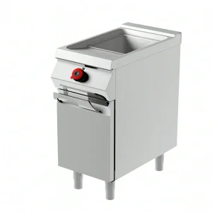 Friteuse à gaz, cuve avec bords arrondis, 11 L – Idéale pour des Frites Croustillantes et de Délicieuses Fritures