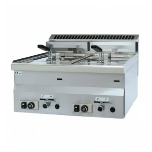 Friteuse à poser gaz 2 x 8 litres – Idéale pour les Chefs et les Amateurs de Fritures