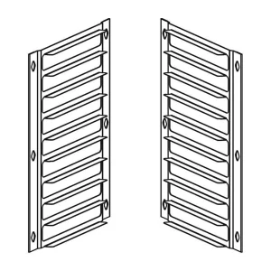Kit échelle de transformation format pâtissier en format GN1/1 pour four électrique à convection 10 niveaux