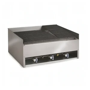 Grill charcoal à gaz avec pierre de lave 3 brûleurs 27 kW – Idéal pour des Barbecues Réussis