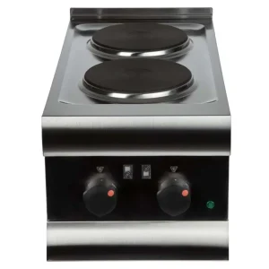 Fourneau 2 plaques électriques à poser 600 HT3 3 kW – Pour les professionnels de la restauration