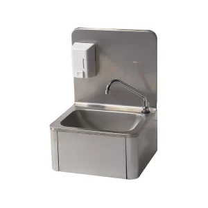 Lave-mains mural inox AISI 304 avec distributeur de savon 500 ml