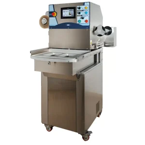 Operculeuse semi-automatique rotative RPS 430 RT avec tirage au vide et gaz pompe BUSCH 63 m3/h