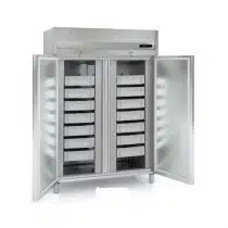 Armoire à casiers, -5°C/-1°C, 2 portes, 7 bacs par porte, 1404 L