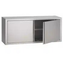 Armoire murale, portes battantes inox AISI 430 L 700 x P 400 mm
