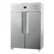 Armoire réfrigérée glissières embouties positive, gamme HYBRID GN 2/1, 2 portes, 1400 L