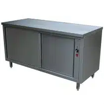 Armoire traversante chauffante centrale portes coulissantes L 1600 x P 700 x H 900 mm