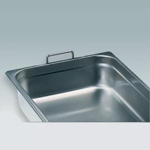 Bac gastronorme acier inox avec anses fixes GN 1/6 176 x 162 mm