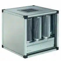 Caisson à charbon actif version statique 9 cylindres 2500 m3/h