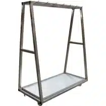 Chariot à carcasse pour viande inox 11 dents L 1200 x P 700 x H 1500 mm sur mesure