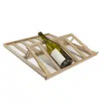 Clayette intérieure en bois de hêtre supplémentaire inclinable pour caves à vin